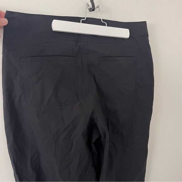 Women’s Hurley Tech Pants Black Zip Pockets Snow Ski Elastic Waist Snap Black 16 - Picture 3 of 13